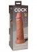 King Cock - 8" Elite 仿真阴茎 - 焦糖色 照片-8