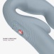 Fun Factory - Share Vibe Pro 无带穿戴式震动阳具 - 冷灰色 照片-5