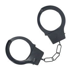 Ouch - Classic Metal Hand Cuffs - Black 照片