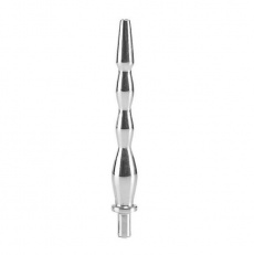 Mister B - Hardware Penis Plug Hollow Wave - Silver photo