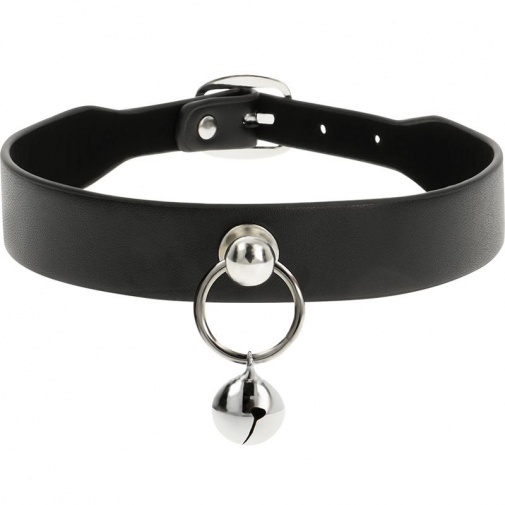 Coquette - Choker Jingle Bell w Ring - Black photo