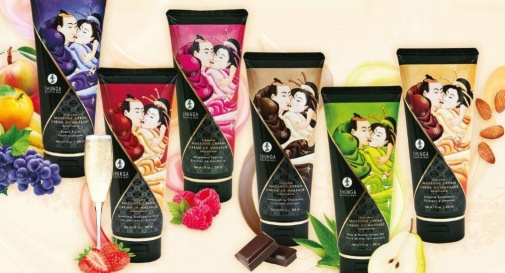 Shunga - 杏仁味可食用按摩乳霜 - 200ml 照片