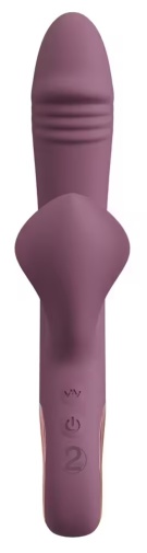 You2Toys - Slim Triple Plum Rabbit Vibrator - Purple photo