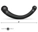 Master Series - Vibra-Crescent Double Dildo - Black photo-6