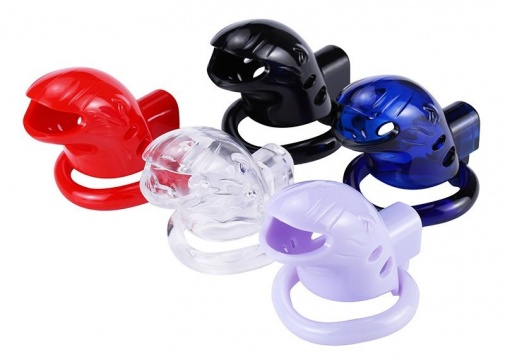 MT - Plastic Chastity Cage w Magic Lock - Black photo