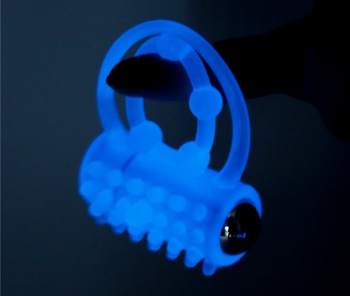 Lovetoy - Lumino Play Vibro Double Ring - Blue photo