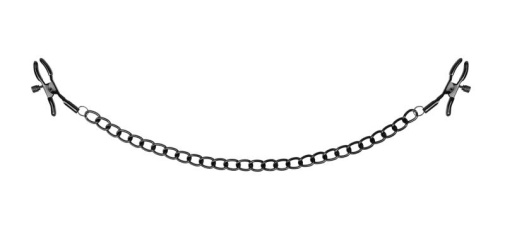 Bedroom Fantasies - Nipple Clamps w Chain - Black photo