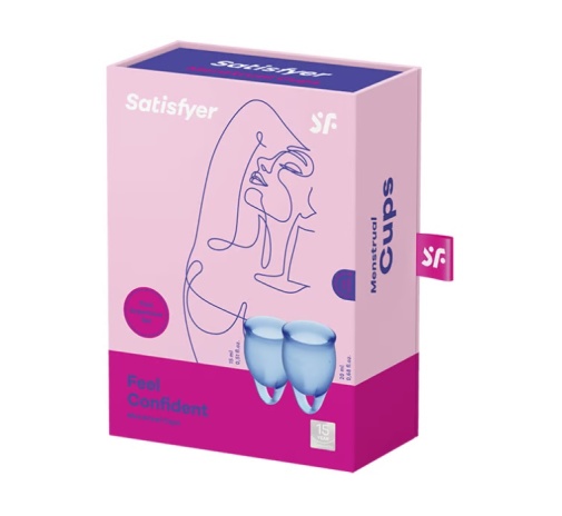 Satisfyer - 自信感覺月經杯 - 深藍色 照片
