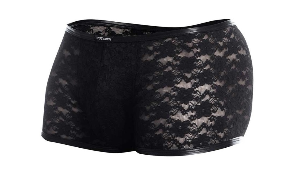 Experience the Perfect Fusion of Fashion, Workwear, and Sens... Cut4men - Lace Trunk - Black - M photo-4
