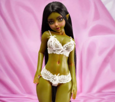 Hani Fantasy Elf Realistic Sex Doll, Green Skin, Soft Silicone 60 cm (2 ft) photo