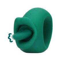 Loveline - Licking Vibro Clit Stimulator - Green photo