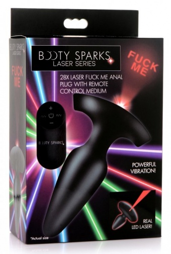 Booty Sparks - Laser Fuck Me Anal Plug M - Black photo
