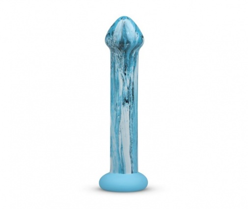 Gildo - Ocean Ripple Glass Dildo - Blue photo