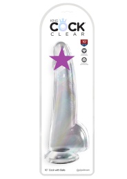 King Cock - 10" Clear Cock w Balls photo