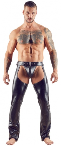 Svenjoyment - Chaps & String - Black - L photo