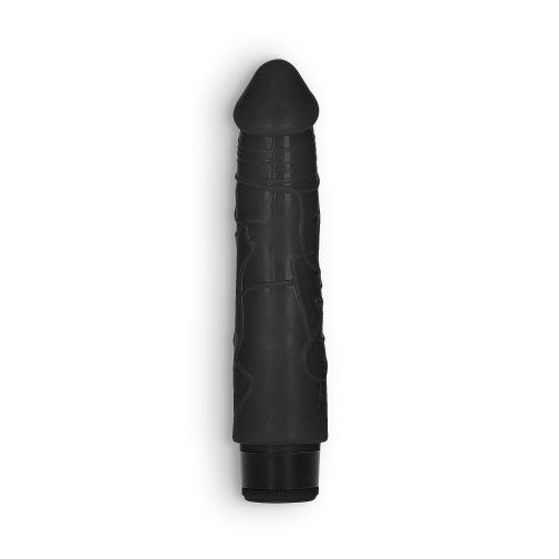 GC - 8" 厚身震動假陽具 - 黑色 照片