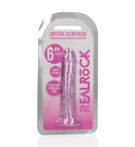 RealRock - 6" 仿真假陽具 - 粉紅色 照片
