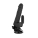 Basecock - 震動仿真假陽具 連陰囊 18.5cm - 黑色 照片