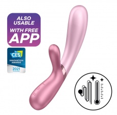 Satisfyer - Hot Lover Rabbit - Pink/Dark Pink photo