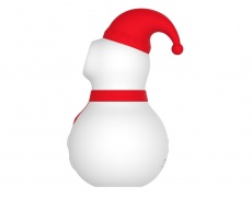 Chisa - Snowman Sucking Massager - Red photo