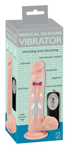 Medical Silicone - Thrusting Dildo w Remote photo