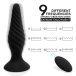 Honey Play Box - Idris Vibro Anal Plugs Set - Black photo-8