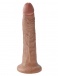King Cock - 彷真假阳具 7″ - 焦糖色 照片-4