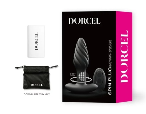 Dorcel - 螺旋纹震动后庭肛塞 - 黑色 照片