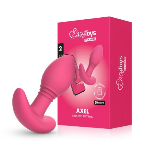 Easytoys - Axel 應用程式控制 震動肛門塞 - 粉紅色 照片