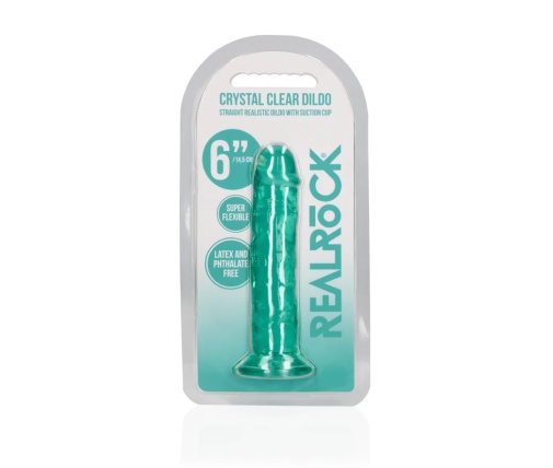 RealRock - 6" 仿真假阳具 - 绿色 照片