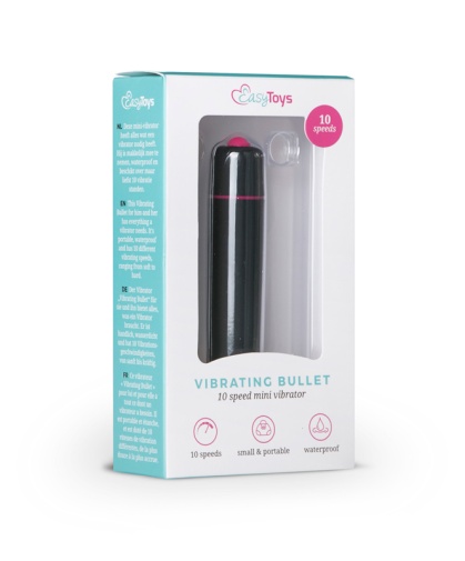 Easytoys - 10 Speed Bullet Vibrator - Black photo