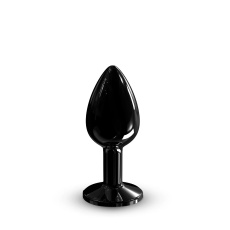 Dorcel - 金属钻石底座后庭塞 细码 - 黑色 照片