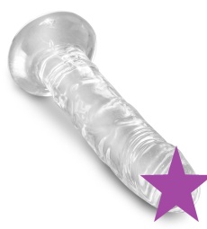 King Cock - 6" Cock - Clear photo