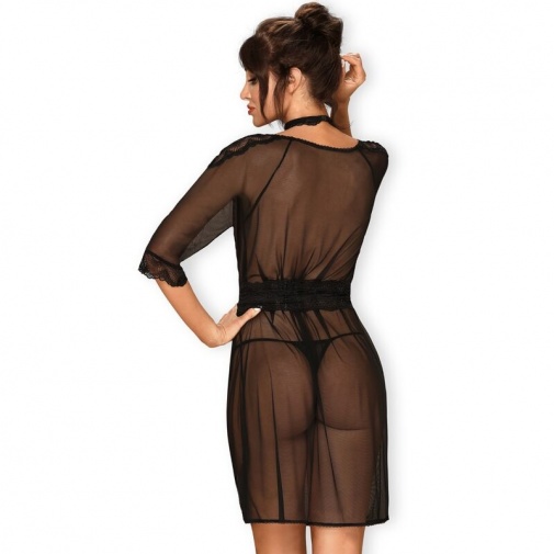 Obsessive - Lucita Peignoir - Black - S/M photo