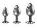 Playboy - 3 Ways Butt Plugs Set - Black photo-3