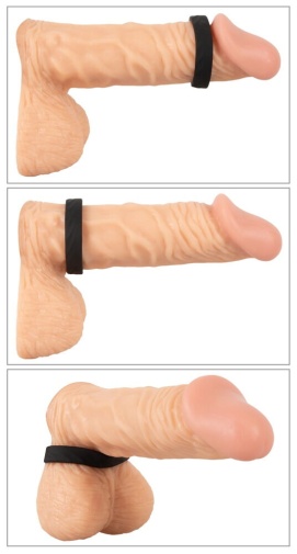 You2Toys - 4合1陰莖環套裝 - 黑色/肉色 照片