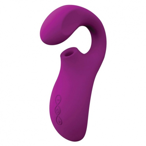 Lelo - Enigma 陰蒂吸啜及G點雙重刺激聲波按摩器 - 深玫瑰色 照片