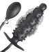Master Series - Ass Puffer Inflatable Plug - Black photo-2