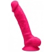 Silexpan - 7" Dual Destiny Premium Silicone Dildo w/Balls - Red photo
