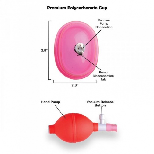 Size Matters - Vaginal Pump w Small Cup - Pink photo