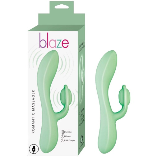 Nasstoys - Blaze 双端浪漫兔子震动器 - 水蓝色 照片