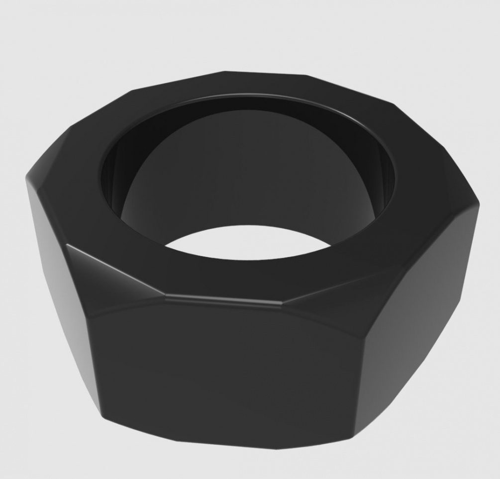 Material:TPE
Product Size:diameter:2.8cm
Product Weight:0.01... Chisa - Nust Bolts Cock Ring - Black photo-2