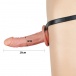 Lovetoy - Unisex Hollow Strap On - Skin photo-5