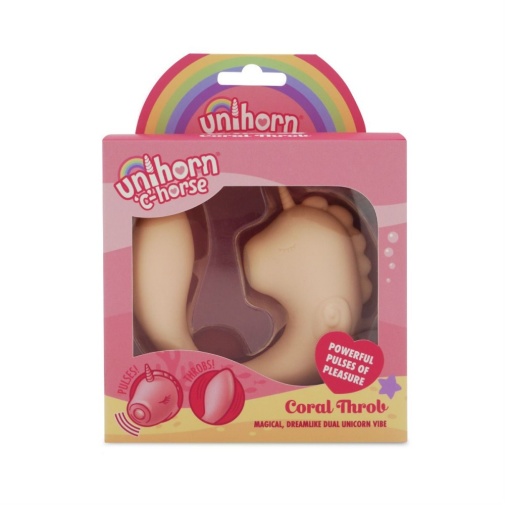 Unihorn - C-Horse Coral Throb Dual Vibe - Light Pink photo