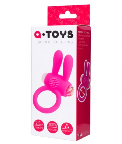 A-Toys - 强力兔子震动环 - 粉红色 照片