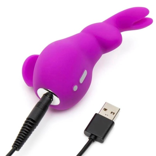Happy Rabbit - Ears Rabbit Finger Vibrator - Purple photo