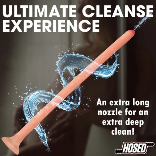 Hosed - 19" 仿真幼阳具造形灌肠器 - 肉色 照片