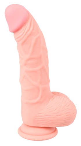 Medical Silicone - Curved Dildo w Balls 20cm 照片