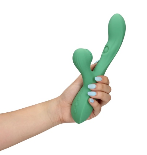 Loveline - Flickering Rabbit Vibrator - Green photo