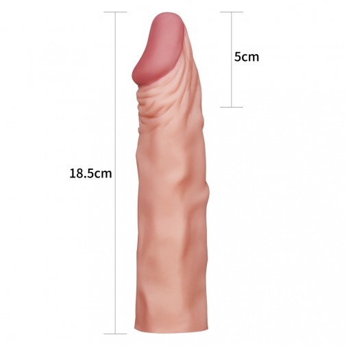Lovetoy - X-Tender 陰莖套 7.5" - 肉色 照片